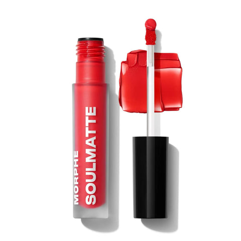 Morphe Soulmatte Velvet Lip Mousse - Air-Whipped Matte Lipstick for Women with Vitamin E to Hydrate, Soften & Smooth - Provides Long Lasting & Velvety Formula - First Kiss (0.13 Fl Oz)
