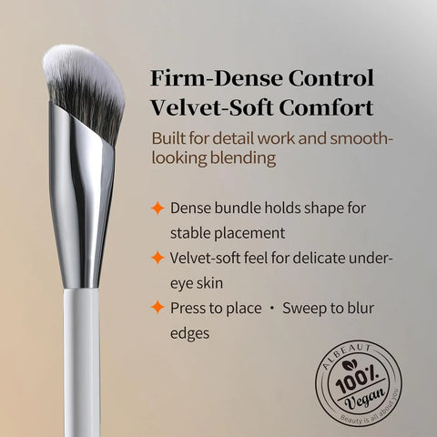 Albeaut Concealer Brush, Angled Under Eye Makeup Small Foundation Precision Face Blending Brush (193 concealer brush), 1pc