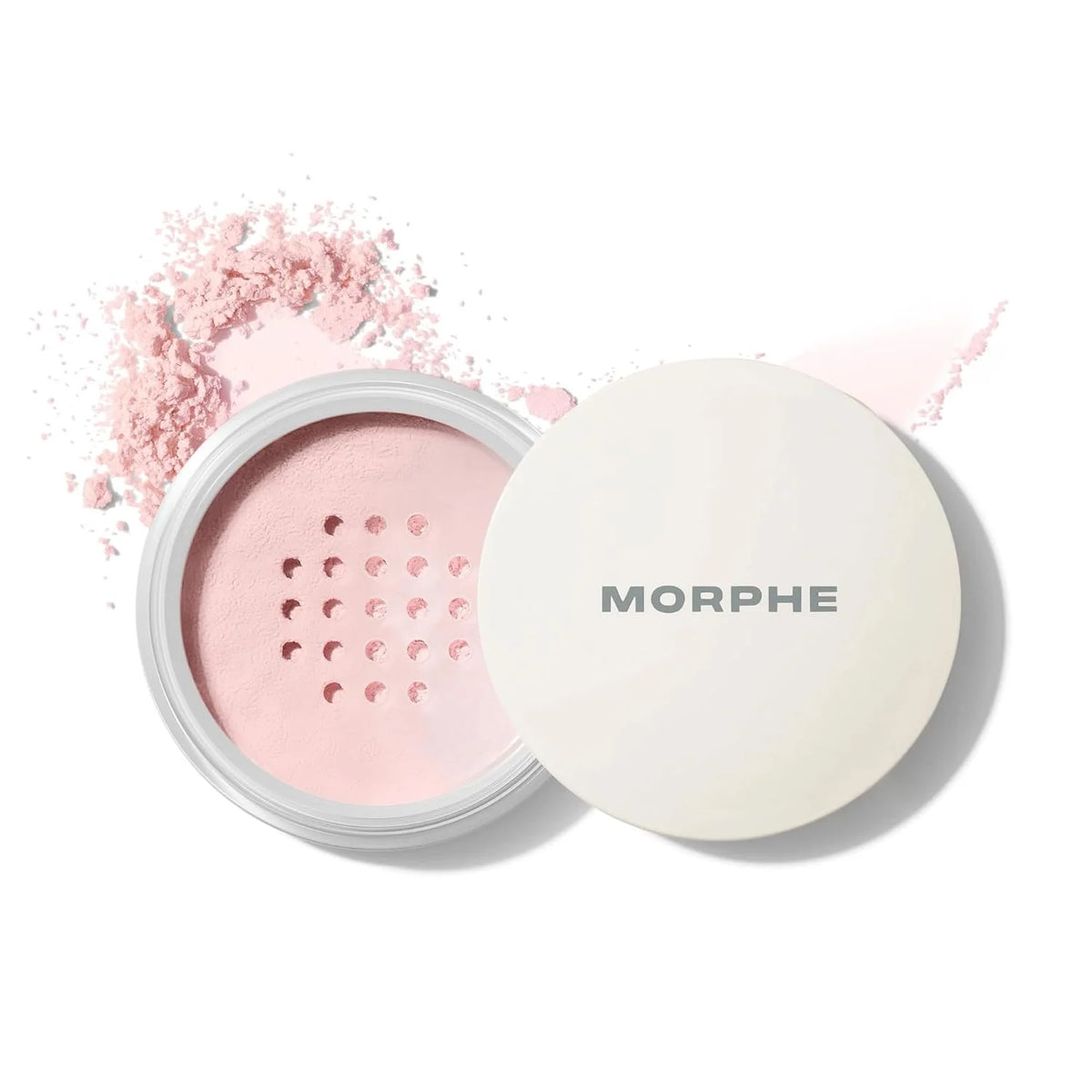 Morphe Bake & Set Brightening Setting Powder - Lightweight, Talc-Free, Loose Powder for Face Makeup with a Soft, Natural Finish - Minimizes Shine for Up to 24HR - Brightening Pink (0.31 oz)