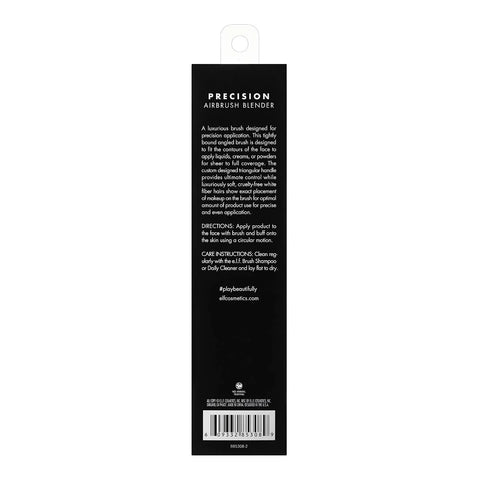 e.l.f. Precision Airbrush Blender, Angled Makeup Brush For Applying Liquids, Creams Or Powders, Creates Sheer Or Full Coverage, Vegan & Cruelty-Free