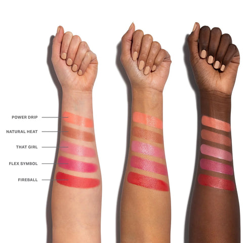 Morphe Hot Shot Blush Drops - Hydrating, Buildable Liquid Blush for Cheeks with Niacinamide and Antioxidants- Buildable, Waterweight Formula for a Natural Finish - Power Drip (0.5 Fl Oz)