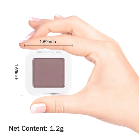 Mauve Taupe Plum Matte Single Eye Shadow Palette Makeup for Older Women, Plum Lavender Purple Natural Cream Eyeshadow Palette for Green Eyes, High Pigment Mini Monochrome Eyeshadow