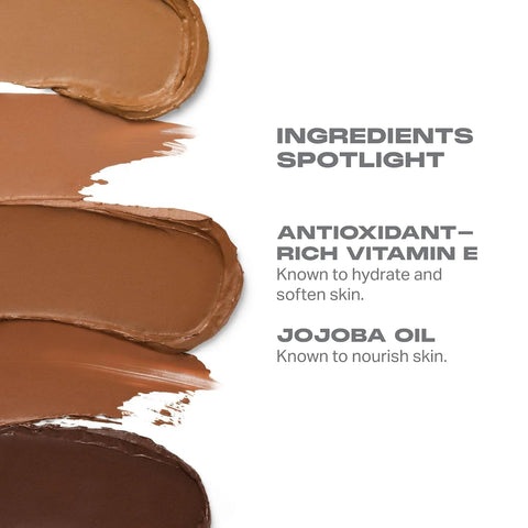 Morphe Sudden Heat Cream Bronzer Stick - Ulta-Creamy Soft Matte Bronzer Makeup & Complexion Stick with Vitamin E + Jojoba Oil - Face Bronzers for Buildable Warmth & Dimension - Flicker (0.28 oz)