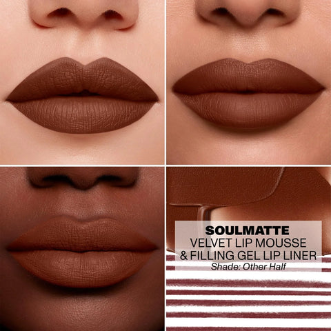 Morphe Soulmatte Velvet Lip Mousse - Air-Whipped Matte Lipstick for Women with Vitamin E to Hydrate, Soften & Smooth - Provides Long Lasting & Velvety Formula - Other Half (0.13 Fl Oz)