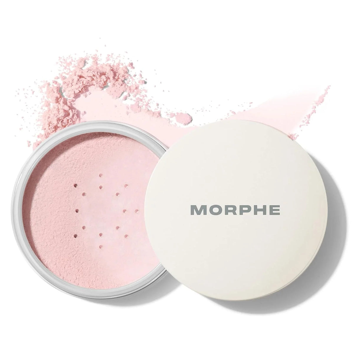 Morphe Bake & Set Brightening Setting Powder - Lightweight, Talc-Free, Loose Powder for Face Makeup with a Soft, Natural Finish - Minimizes Shine for Up to 24HR - Brightening Pink (0.62 oz)