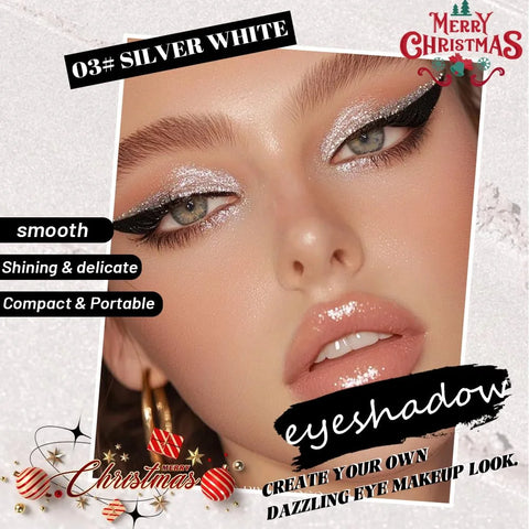 Gray Single Shimmer Cream Eyeshadow, Smoky Gray Glitter Glow Eye Shadow for Mature Skin, Lightweight Blendable, Subtle Shimmer, Crease-Proof, Vegan & Cruelty-Free, Sombras para Ojos