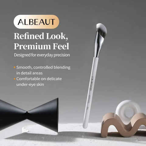 Albeaut Concealer Brush, Angled Under Eye Makeup Small Foundation Precision Face Blending Brush (193 concealer brush), 1pc