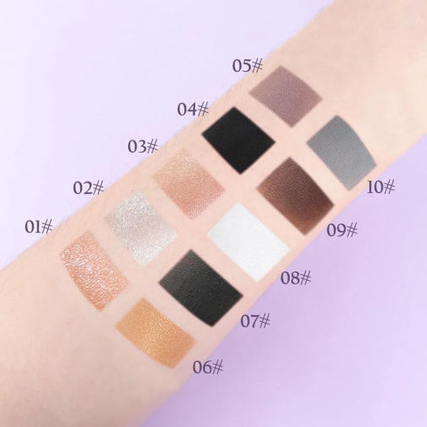 Pear White Glitter Eyeshadow Palette Single, Pearl Shimmer Sparkle Cream Eye Shadow Palette Makeup for Older Women, Brightener High Pigment Long Lasting Monochrome Mini Eyeshadow