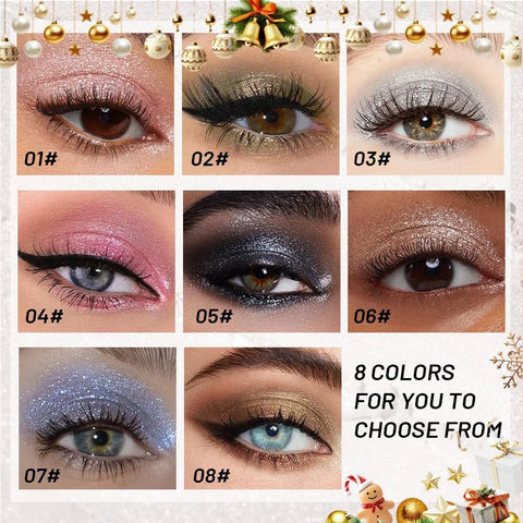 Gray Single Shimmer Cream Eyeshadow, Smoky Gray Glitter Glow Eye Shadow for Mature Skin, Lightweight Blendable, Subtle Shimmer, Crease-Proof, Vegan & Cruelty-Free, Sombras para Ojos