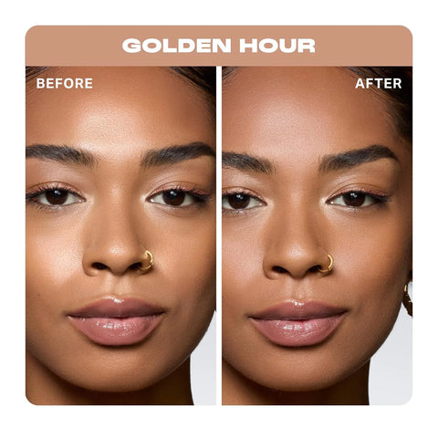 Morphe Cloudlight Soft Glow Veil Finishing Powder - Sheer, Weightless Pressed Face Powder with Light-Reflecting Glow - Makeup Setting Formula for Radiant, Complexion Finish - Golden Hour (0.28 oz)