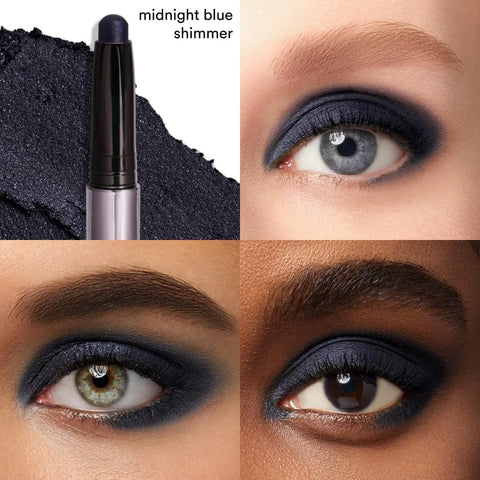Julep Eyeshadow 101 Crème-to-Powder Eyeshadow Stick, Midnight Blue Shimmer