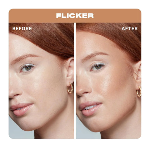 Morphe Sudden Heat Cream Bronzer Stick - Ulta-Creamy Soft Matte Bronzer Makeup & Complexion Stick with Vitamin E + Jojoba Oil - Face Bronzers for Buildable Warmth & Dimension - Flicker (0.28 oz)