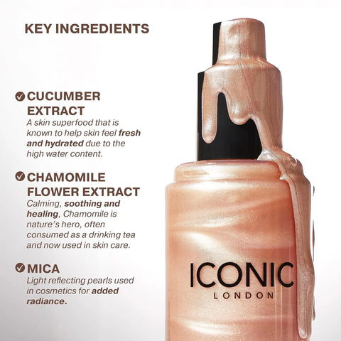 ICONIC LONDON Prep-Set-Glow Makeup Setting Spray | Glowy Finish, 4.22 Fl Oz